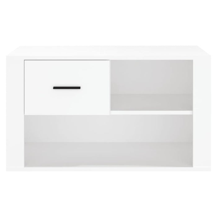 Shoe Cabinet White 80x35x45 Cm Engineered Wood Nolipx