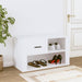 Shoe Cabinet White 80x35x45 Cm Engineered Wood Nolipx