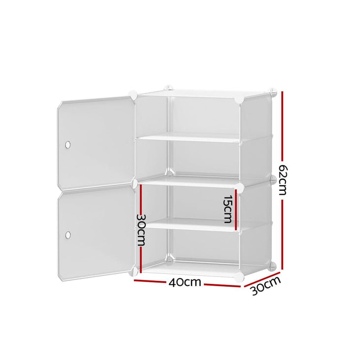 Goslash Picks Shoe Cabinet Diy Box White Storage Cube