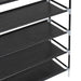 Shoe Rack With 10 Shelves Metal And Non-woven Fabric Black