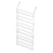Goslash Picks Shoe Rack 12-tier 24 Pairs Wall Mounted Metal