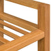 Shoe Rack with 2 Shelves 50x27x40 Cm Solid Oak Wood Xaaxbn