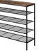 Shoe Rack 25 Pairs 5-tier Storage Organiser Shelf Metal