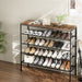 Shoe Rack 25 Pairs 5-tier Storage Organiser Shelf Metal