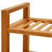 Shoe Rack with 4 Shelves 100x27x80 Cm Solid Oak Wood Ttoipb
