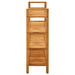 Shoe Rack with 4 Shelves 100x27x80 Cm Solid Oak Wood Ttoipb