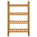 Shoe Rack with 4 Shelves 50x27x80 Cm Solid Oak Wood Ttoial