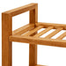 Shoe Rack with 5 Shelves 100x27x100 Cm Solid Oak Wood Ttoipo