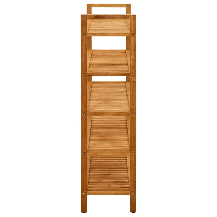 Shoe Rack with 5 Shelves 100x27x100 Cm Solid Oak Wood Ttoipo