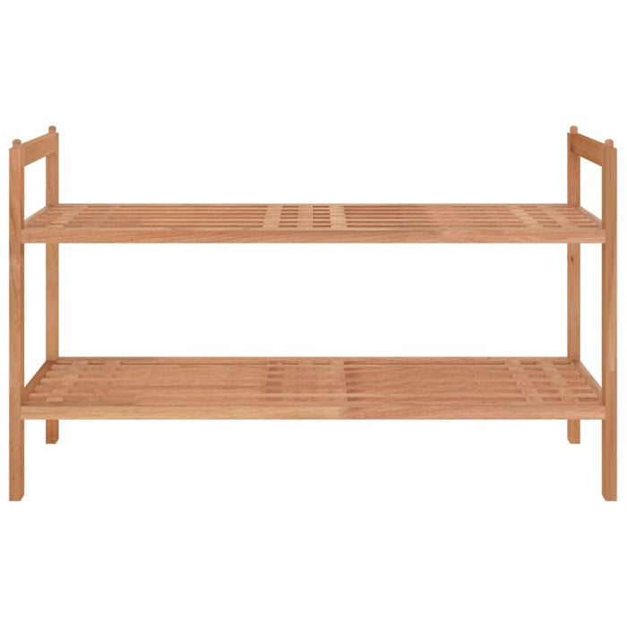 Shoe Rack 69x27x41 Cm Solid Wood Walnut Tpbtlo