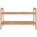 Shoe Rack 69x27x41 Cm Solid Wood Walnut Tpbtlo