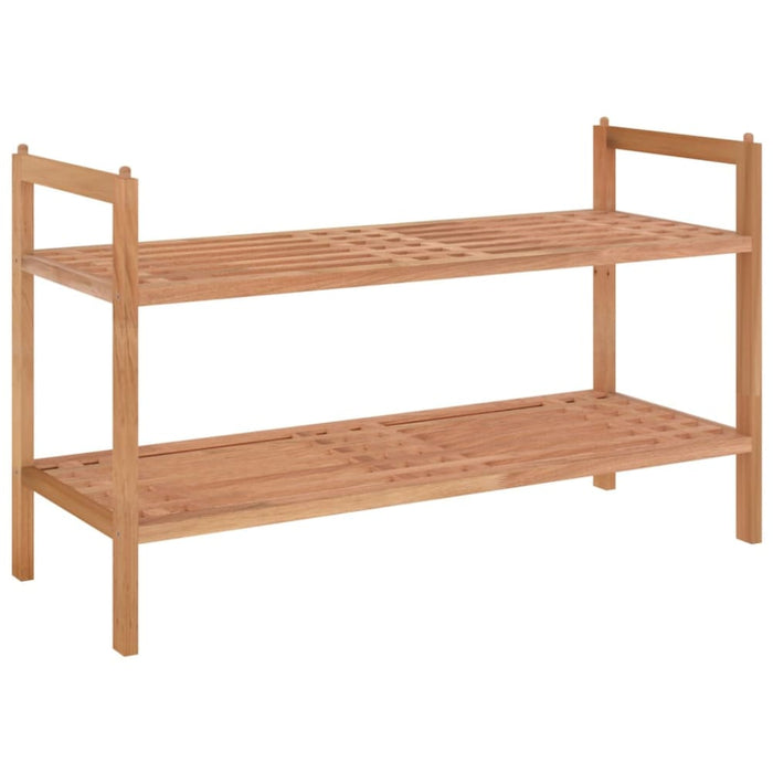 Shoe Rack 69x27x41 Cm Solid Wood Walnut Tpbtlo