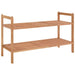 Shoe Rack 69x27x41 Cm Solid Wood Walnut Tpbtlo