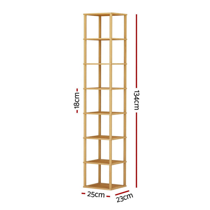 Goslash Picks Shoe Rack 8-tier 8 Pairs Stackable