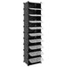 Shoe Rack Black 44x32x174 Cm Pp Tabplb