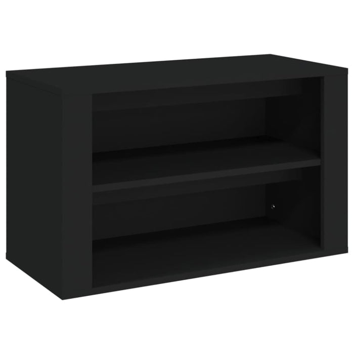 Shoe Rack Black 75x35x45 Cm Engineered Wood Nolnki