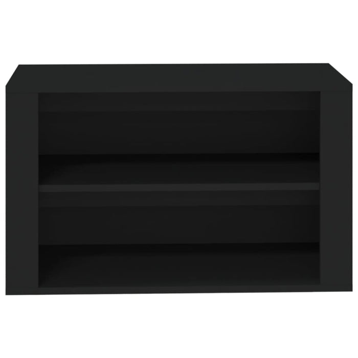 Shoe Rack Black 75x35x45 Cm Engineered Wood Nolnki