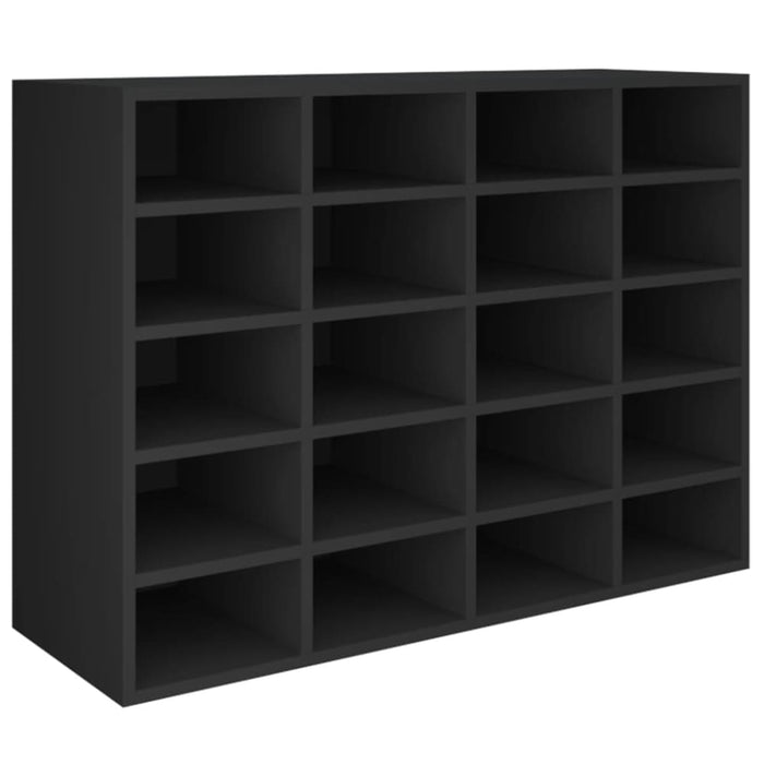 Shoe Rack Chipboard 92x30x67.5 Cm Black Tabxol