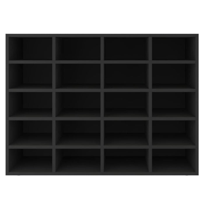 Shoe Rack Chipboard 92x30x67.5 Cm Black Tabxol