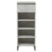 Shoe Rack Concrete Grey 40x36x105 Cm Engineered Wood Nokina