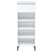 Shoe Rack Glossy Look White 40x36x105 Cm Engineered Wood