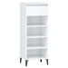 Shoe Rack Glossy Look White 40x36x105 Cm Engineered Wood