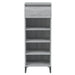 Shoe Rack Grey Sonoma 40x36x105 Cm Engineered Wood Nokinl