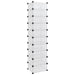Shoe Rack Transparent 44x32x174 Cm Pp Tabplo