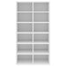 Shoe Rack White 54x34x100.5 Cm Engineered Wood Nbbtkl