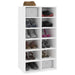 Shoe Rack White 54x34x100.5 Cm Engineered Wood Nbbtkl