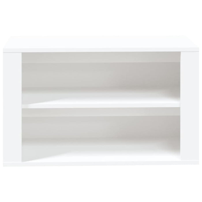 Shoe Rack White 75x35x45 Cm Engineered Wood Nolnkl
