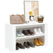 Shoe Rack White 75x35x45 Cm Engineered Wood Nolnkl