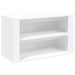 Shoe Rack White 75x35x45 Cm Engineered Wood Nolnkl