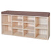 Shoe Storage Bench 10 Compartments Oak Colour Xaxppp