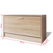 Shoe Storage Bench Oak 80x24x45 Cm Xatbak