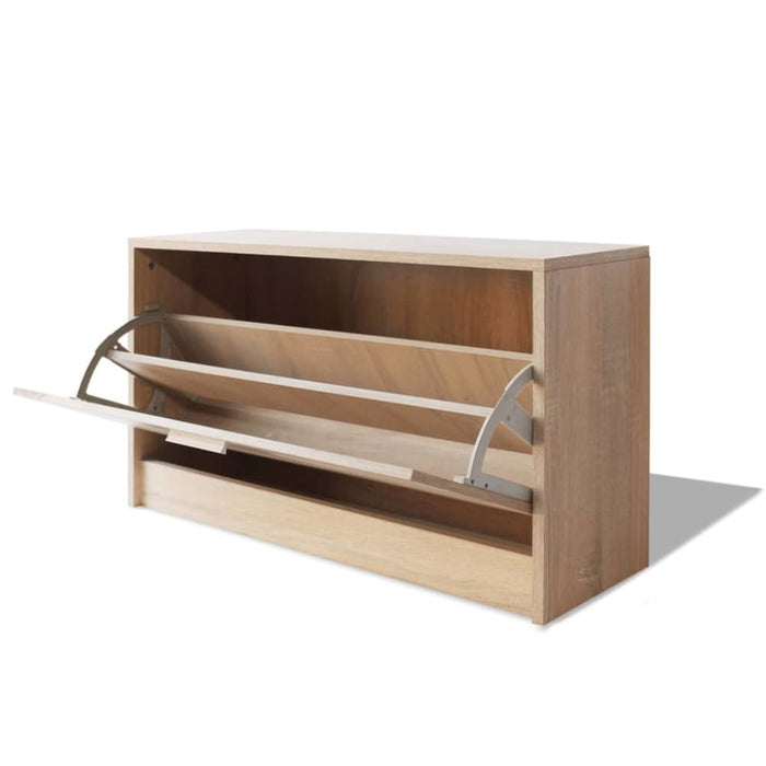 Shoe Storage Bench Oak 80x24x45 Cm Xatbak