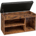 Shoe Storage Bench with Padded Cushionflip-open Box