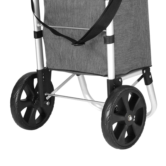 Goslash Picks Shopping Trolley Cart 45kg Foldable Grey