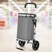 Goslash Picks Shopping Trolley Cart 45kg Foldable Grey
