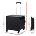 Shopping Trolley Cart 75l Foldable Black