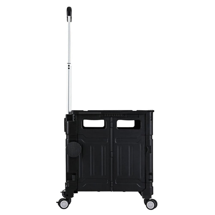 Shopping Trolley Cart 75l Foldable Black