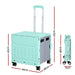 Shopping Trolley Cart 75l Foldable Green