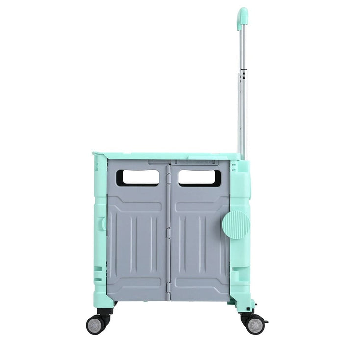 Shopping Trolley Cart 75l Foldable Green