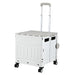 Shopping Trolley Cart 75l Foldable White