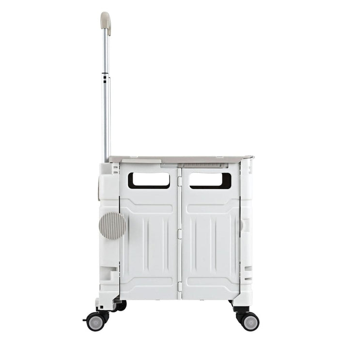 Shopping Trolley Cart 75l Foldable White
