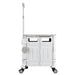 Shopping Trolley Cart 75l Foldable White