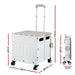 Shopping Trolley Cart 75l Foldable White
