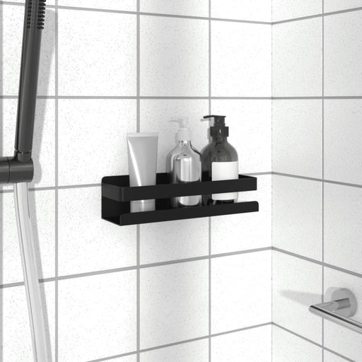 Shower Shelf Matt Black 23x6.5x6 Cm Brushed 304 Stainless