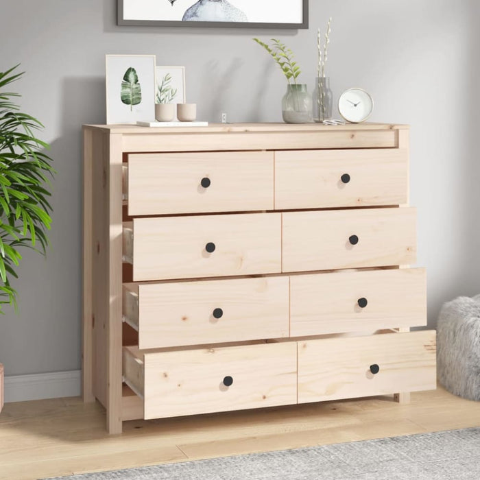 Side Cabinet 100x40x90 Cm Solid Wood Pine Nxoilk