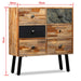 Side Cabinet with 6 Drawers 70x30x76 Cm Solid Reclaimed